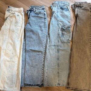 Women’s or Teen Wide Leg Jean Lot size SM 0 28